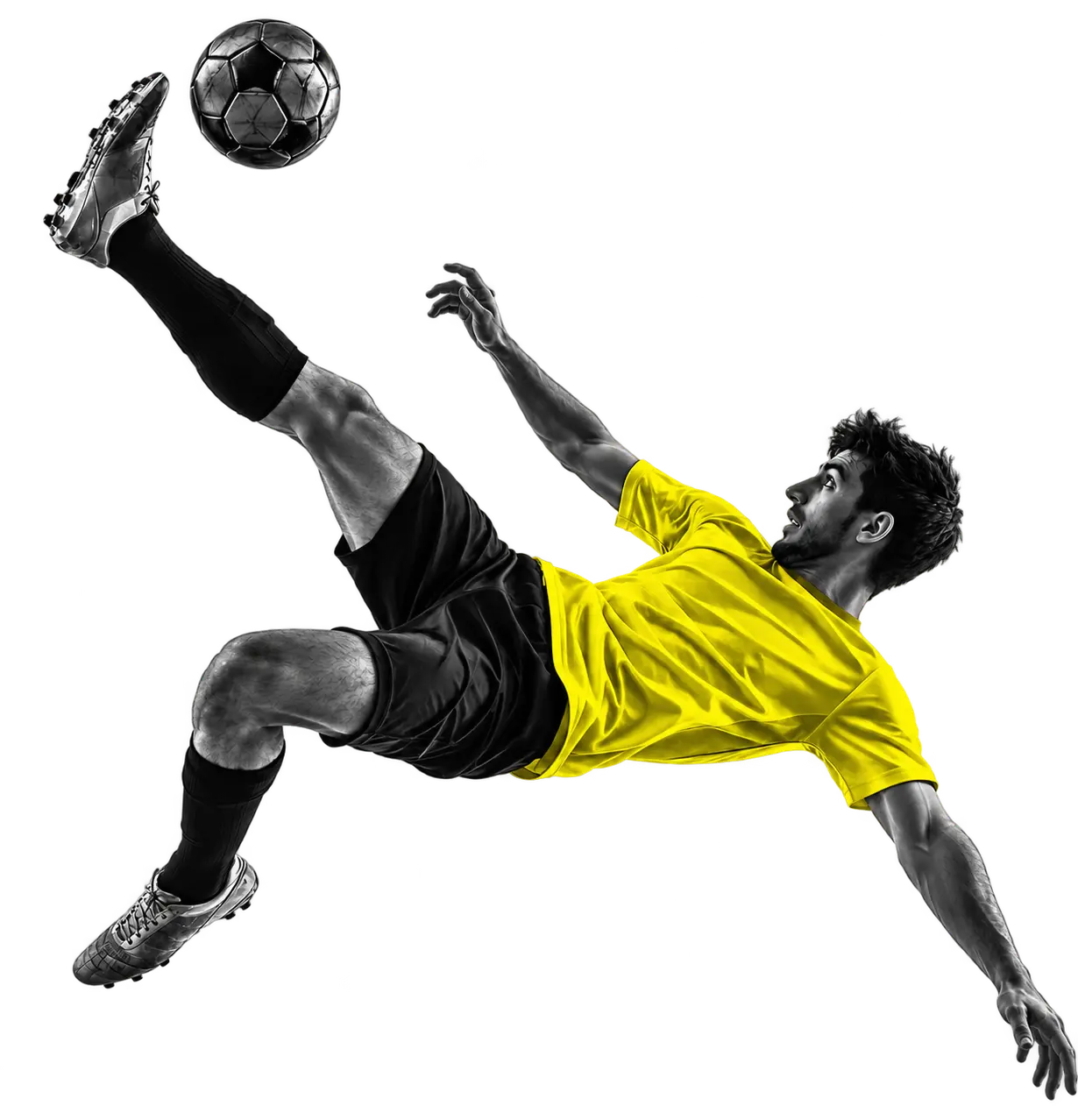 Kombans player bicycle kick